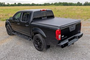 Nissan Frontier Soft Roll Up Bed Cover - Rough Country - Matte Black - '05-'21